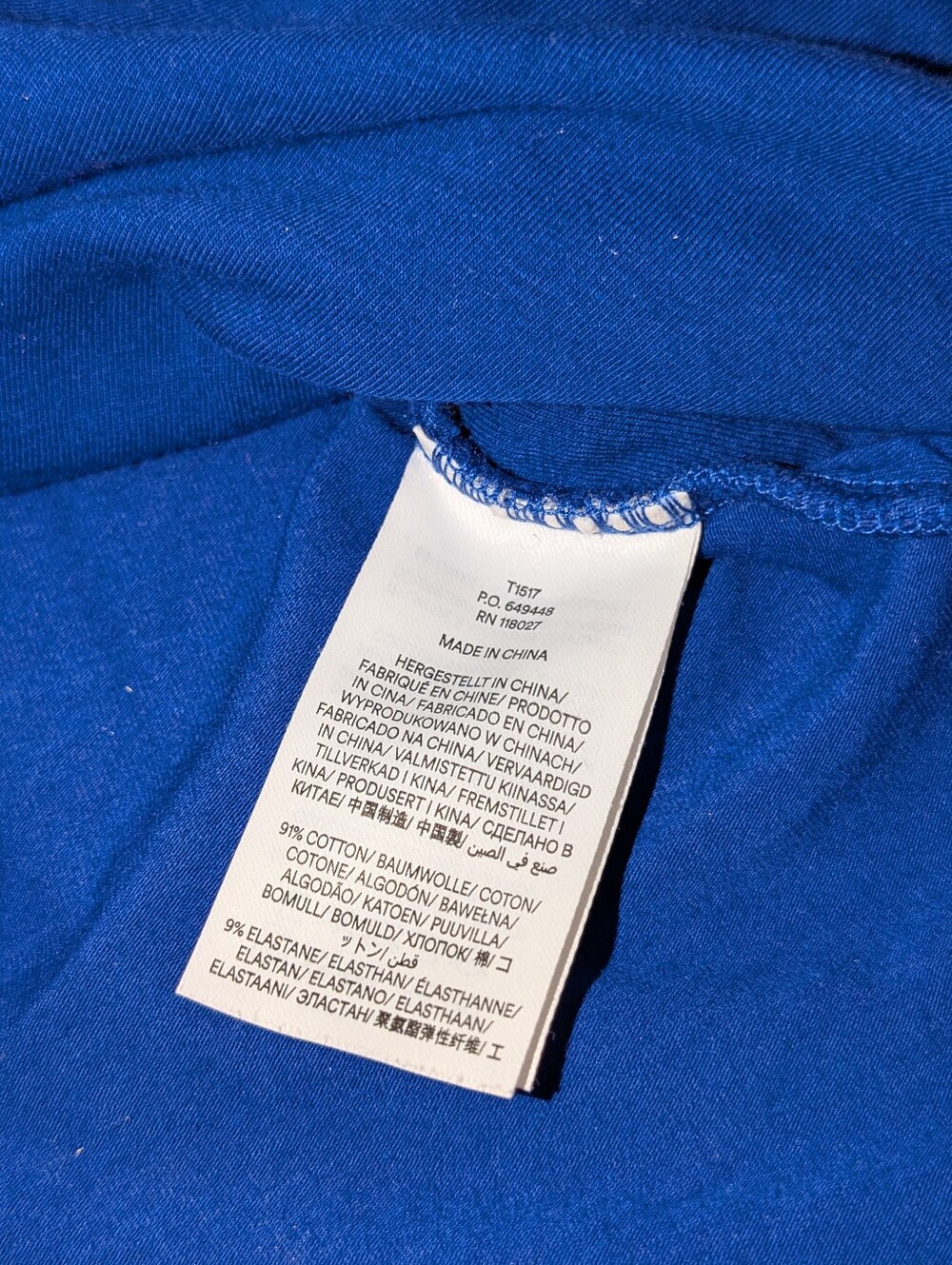 Boden Royal Blue Square-Neck Long Sleeve Top - Picture 4 of 5